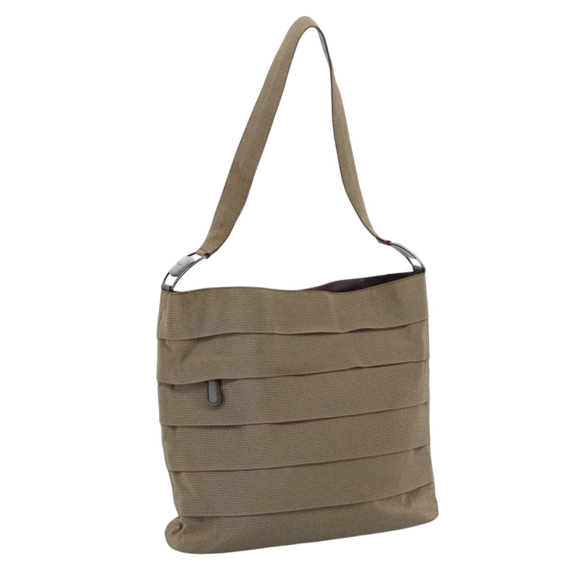 Salvatore Ferragamo Vala Shoulder Bag Canvas Brown